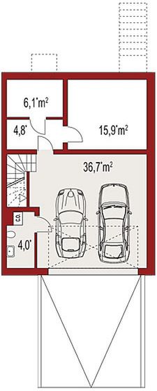 Piwnica projektu Ania segment prawy