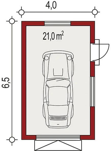Parter projektu APG 5C garaż