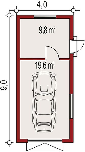 Parter projektu APG 1B garaż