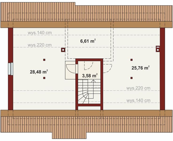 Poddasze projektu Domena 118 C