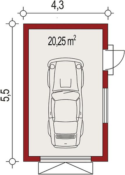 Parter projektu APG 8 garaż