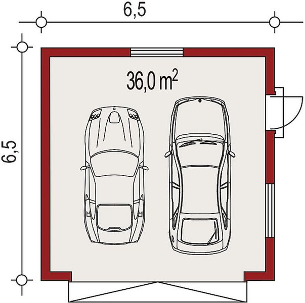 Parter projektu APG 4A budynek gospodarczy