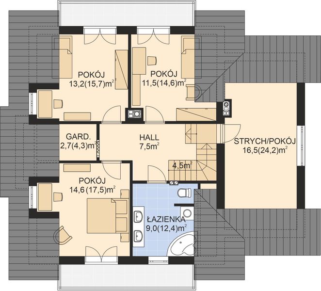 Poddasze projektu APS 260