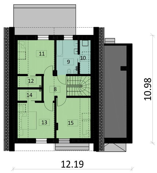 Poddasze projektu KA110