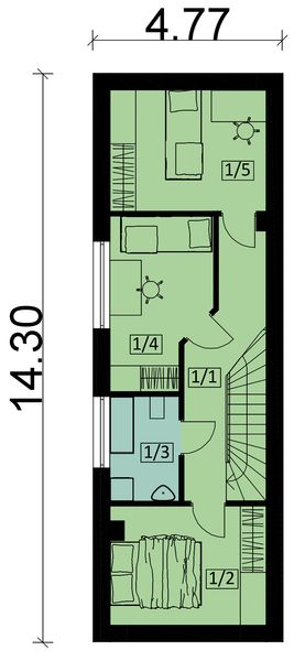 Poddasze projektu KA111 S
