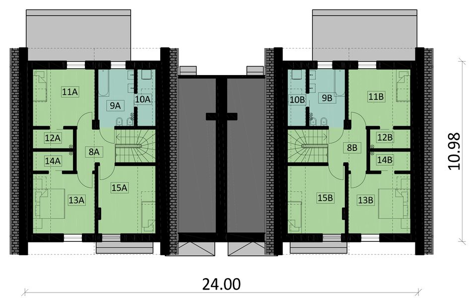 Poddasze projektu KA110 DW