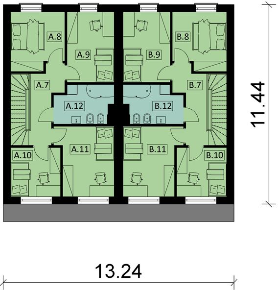 Piętro 1 projektu KA120