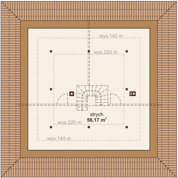 Poddasze projektu Domena 121 C1