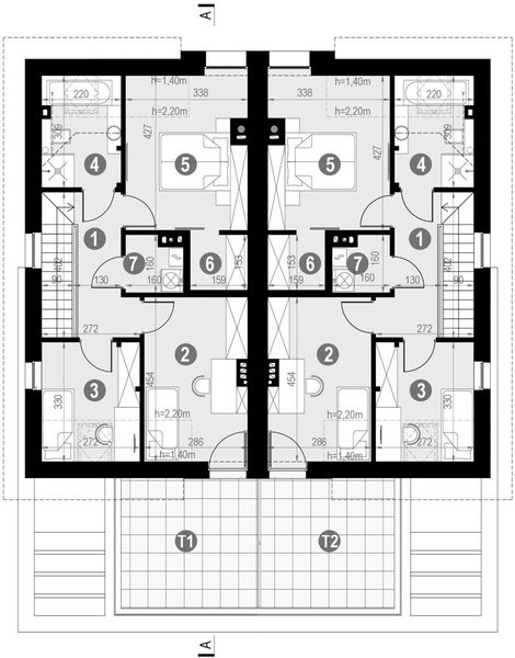 Poddasze projektu HomeKoncept-61 B wariant 1
