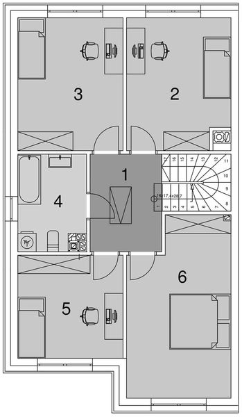 Piętro 1 projektu Eco 23