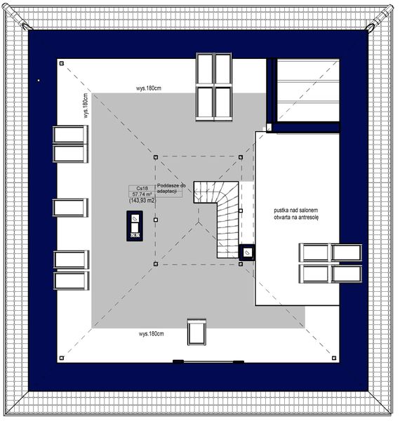 Poddasze projektu Domidea 3
