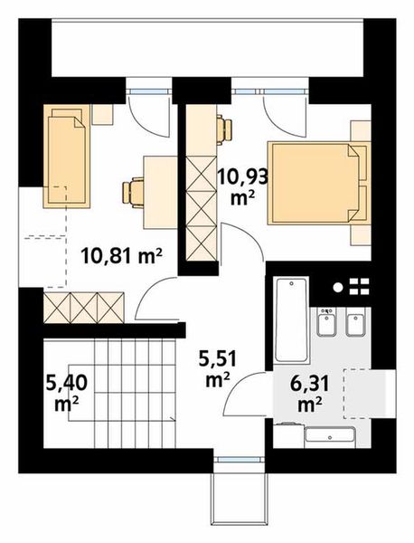 Poddasze projektu Mandarynka 2