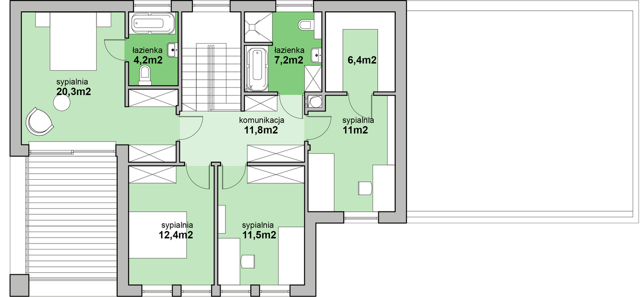 Piętro 1 projektu MJS-101