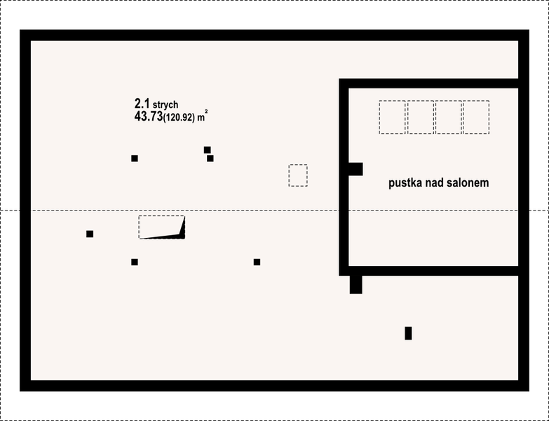 Poddasze projektu Rostowo dw