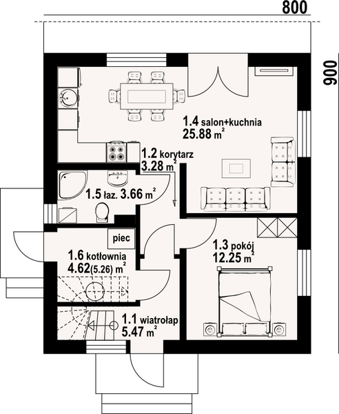 Parter projektu Grochowo nowe 8m