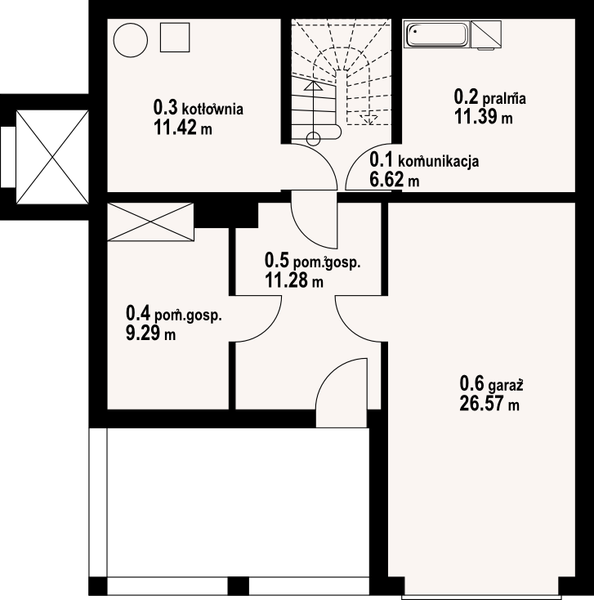 Piwnica projektu Jaworzynka dw 15