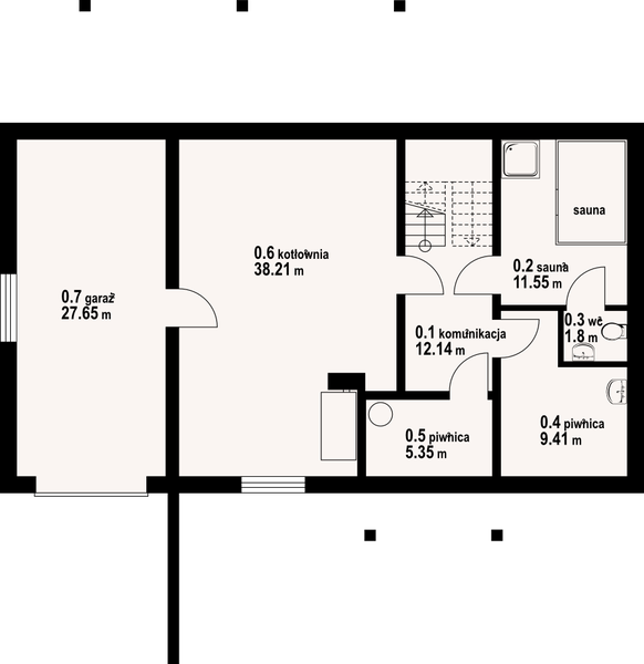 Piwnica projektu Milicz dw 29
