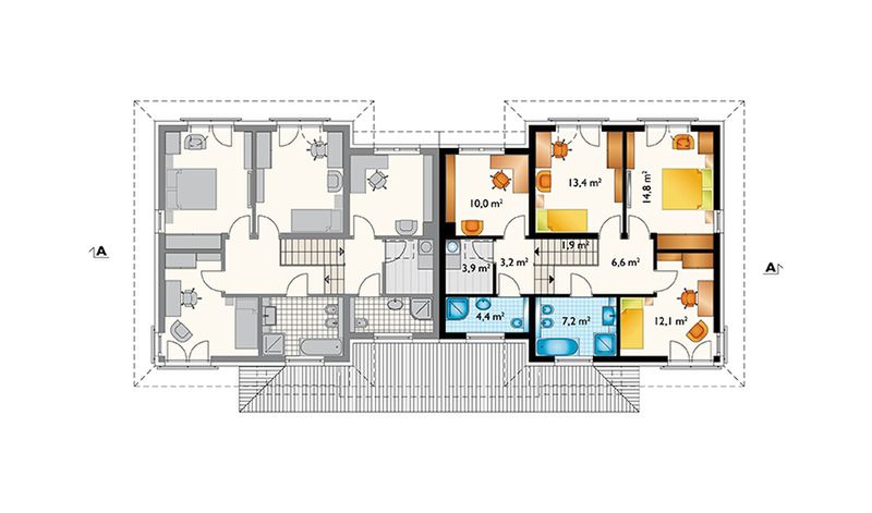 Piętro 1 projektu Igor Duo (1683)