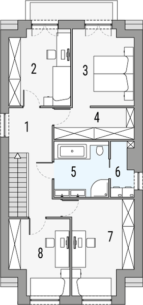 Poddasze projektu Melodia A