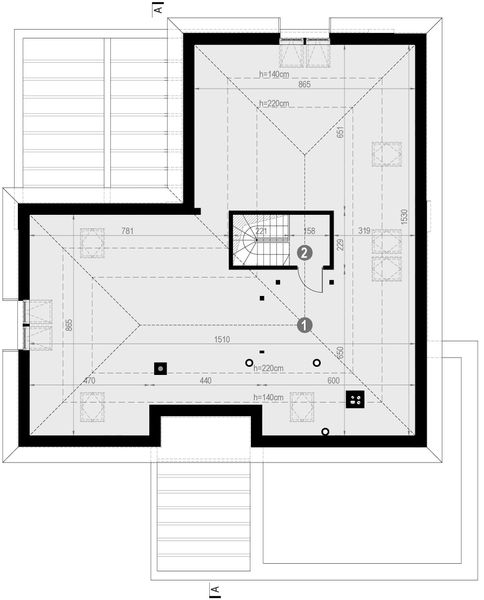 Poddasze projektu HomeKoncept 26 wariant 12