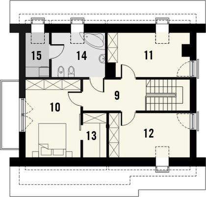 Poddasze projektu Lawenda 2