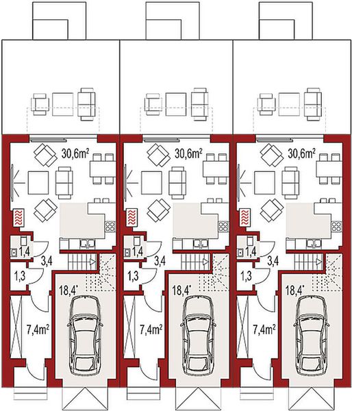 Parter projektu Diana 2 zestaw 3 segmenty