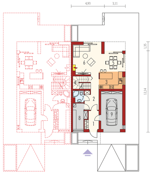 Parter projektu Lukas II G1 wersja A (bliźniak) energo
