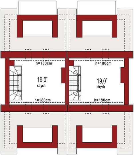 Poddasze projektu Diana A bliźniak