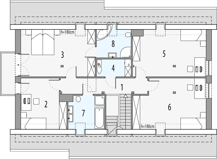 Poddasze projektu Tymon b eko