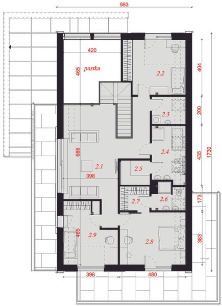 Poddasze projektu Senimona 4z