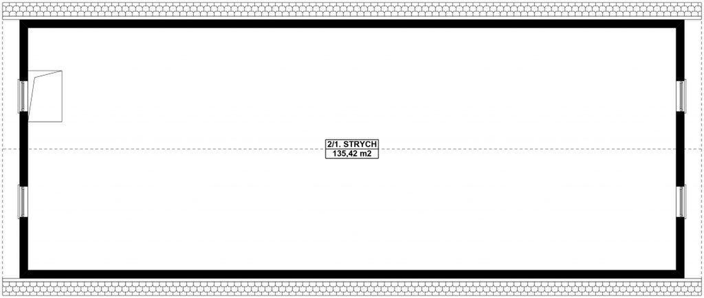 Piętro 1 projektu G394 - Budynek garażowy