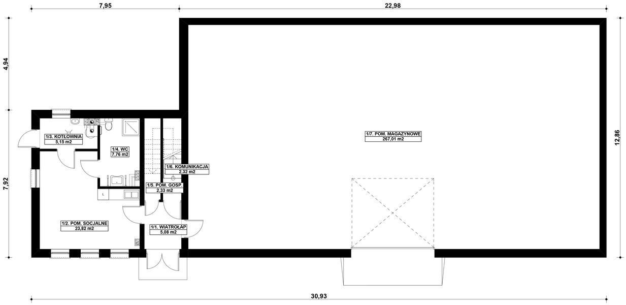 Parter projektu G397 - Budynek magazynowo-biurowy