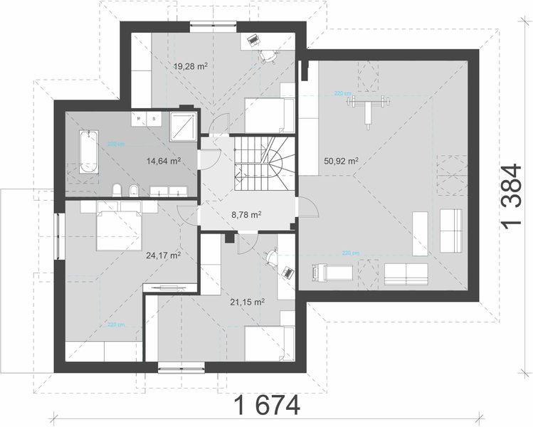 Poddasze projektu uA154