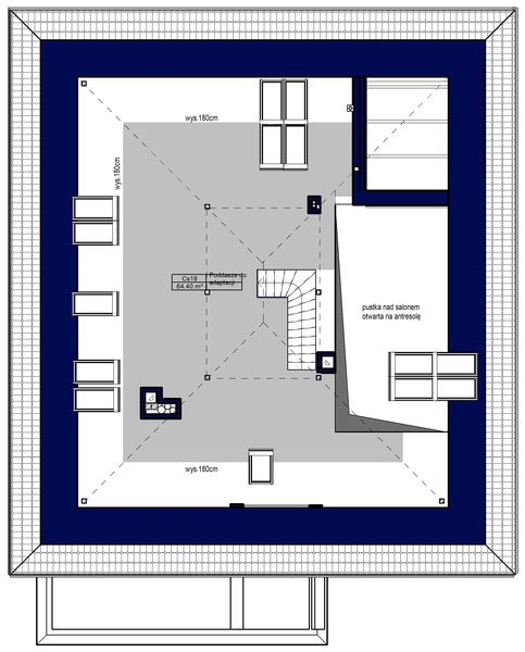 Poddasze projektu Domidea 3 w4