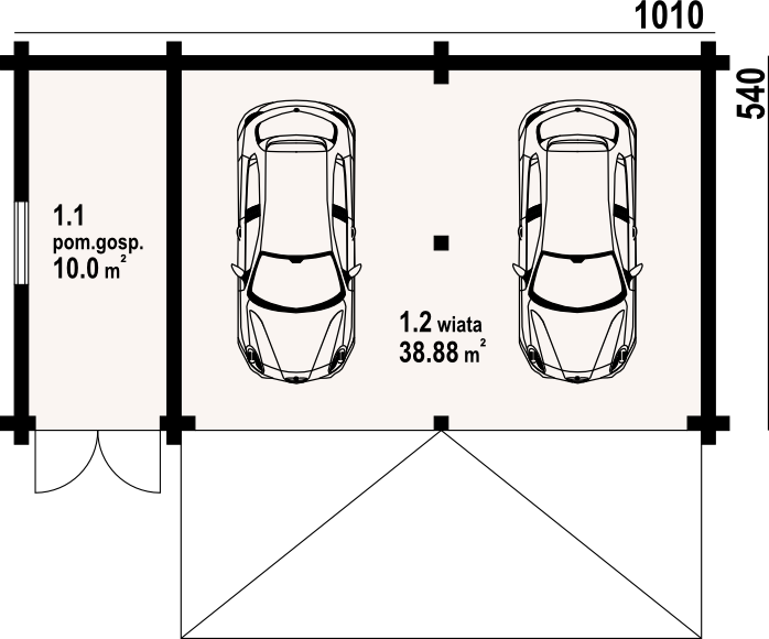 Parter projektu Budynek gospodarczy bg-33