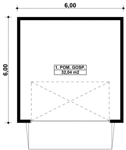 Parter projektu G370 - Budynek gospodarczy