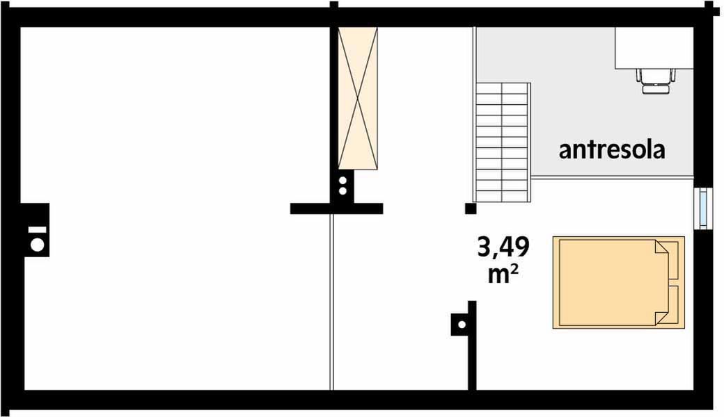 Antresola projektu Traper 2 bal
