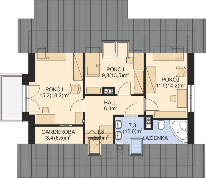 Poddasze projektu APS 270 NEW