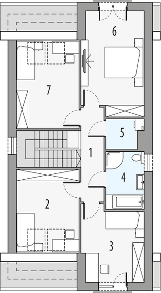 Poddasze projektu Merida a