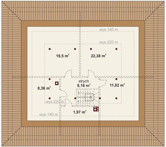 Poddasze projektu Domena 131 B