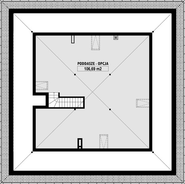 Poddasze projektu E-261