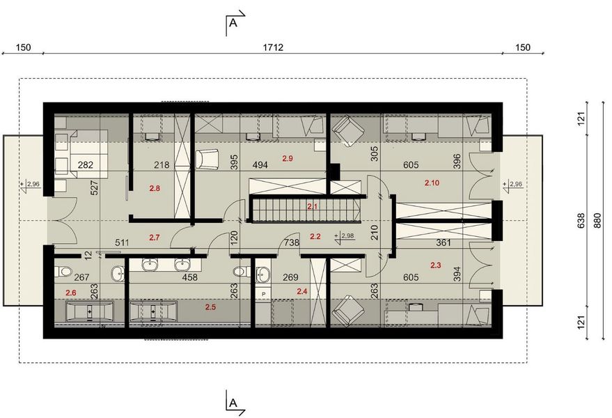 Poddasze projektu Sej-pro 050 energo