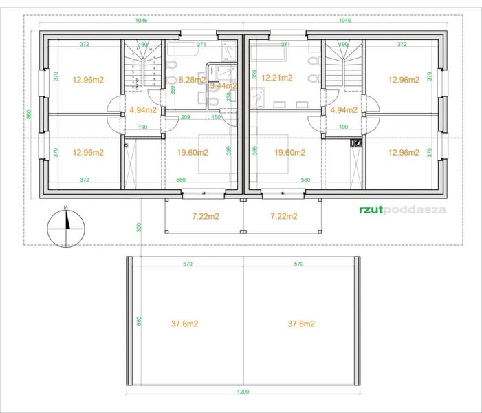 Poddasze projektu eko Typowy 51