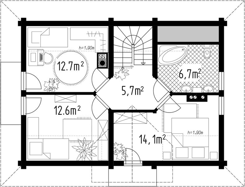 Poddasze projektu L-116