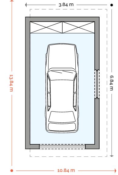 Parter projektu Garaż G1D