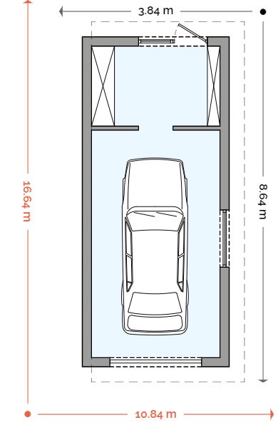 Parter projektu Garaż g1d plus