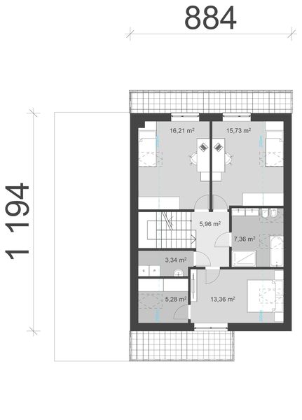 Poddasze projektu uA136