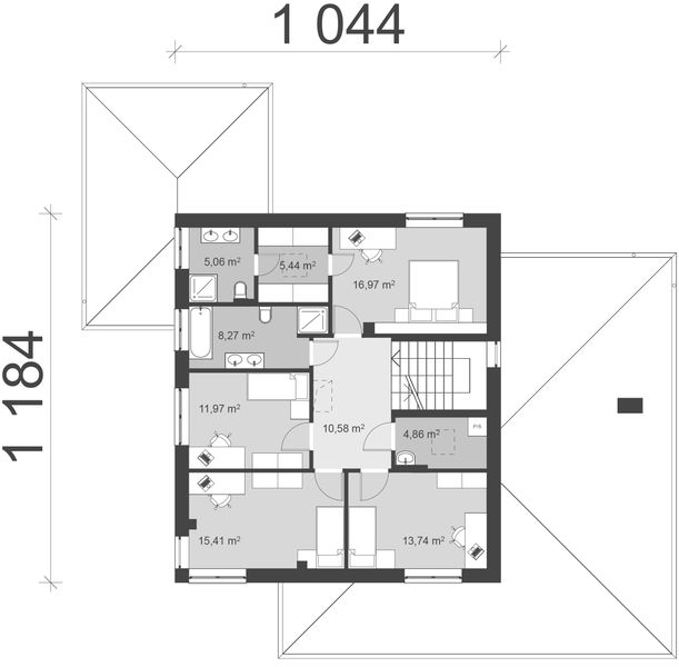 Piętro 1 projektu uA159
