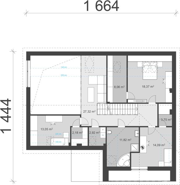 Poddasze projektu uA163v1