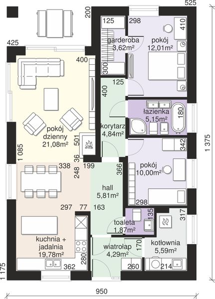 Parter projektu Dom przy Pastelowej 28